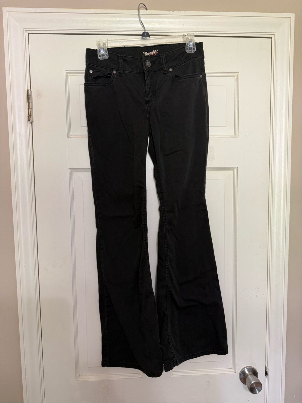Wrangler Flare Leg Black Jeans - 3